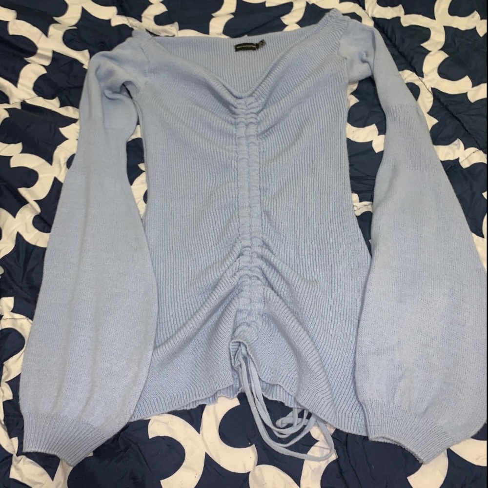 Pretty little thing women’s blue knit dress